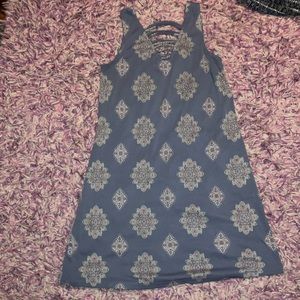 Purple patterned dress